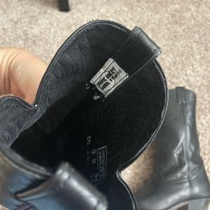 Vintage Black Cowboy Boots